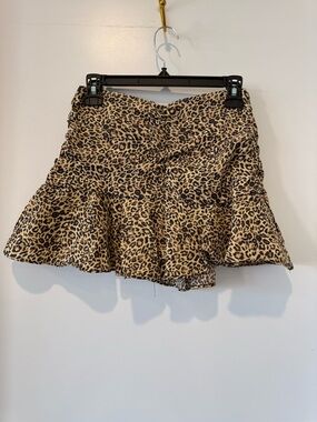 Zara Cheetah Skort NWOT